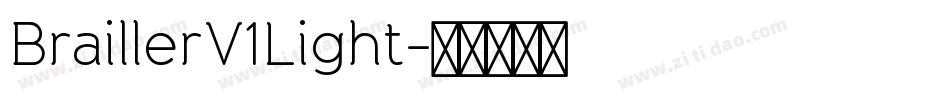 BraillerV1Light字体转换
