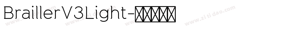 BraillerV3Light字体转换