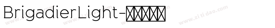 BrigadierLight字体转换