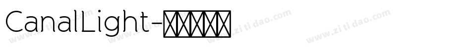 CanalLight字体转换
