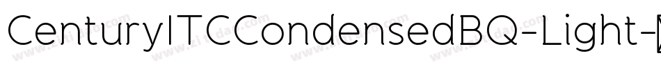 CenturyITCCondensedBQ-Light字体转换