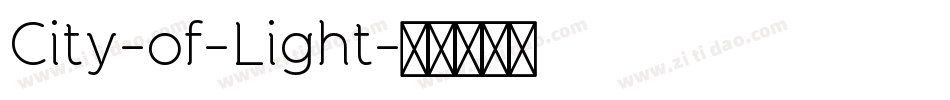 City-of-Light字体转换
