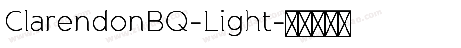 ClarendonBQ-Light字体转换
