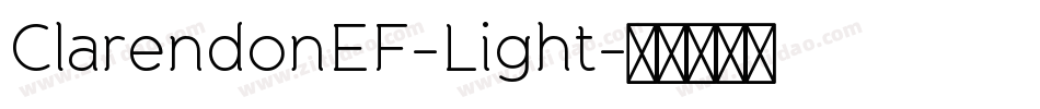ClarendonEF-Light字体转换