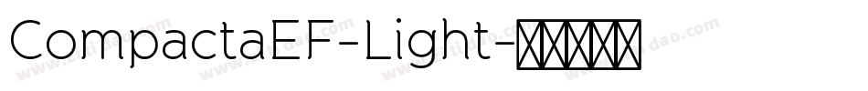 CompactaEF-Light字体转换