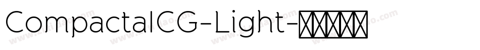 CompactaICG-Light字体转换