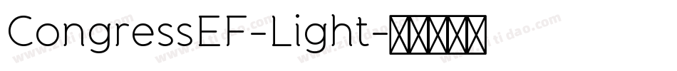 CongressEF-Light字体转换
