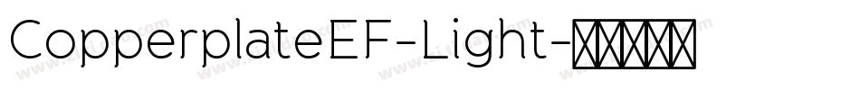 CopperplateEF-Light字体转换