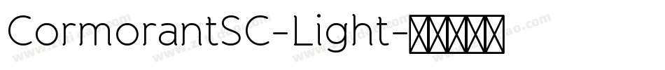 CormorantSC-Light字体转换