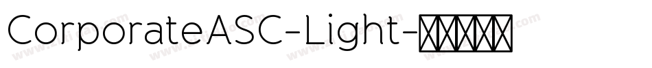 CorporateASC-Light字体转换