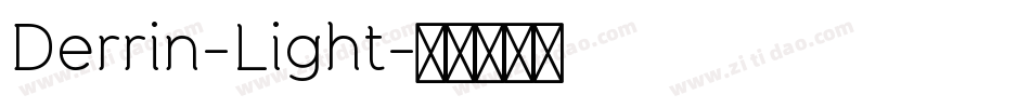 Derrin-Light字体转换
