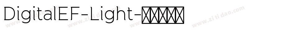 DigitalEF-Light字体转换