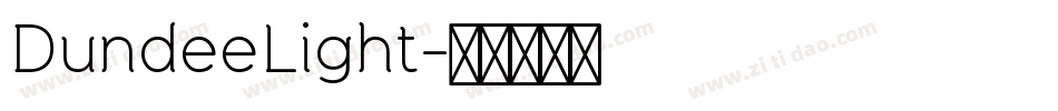 DundeeLight字体转换