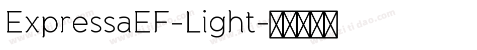 ExpressaEF-Light字体转换