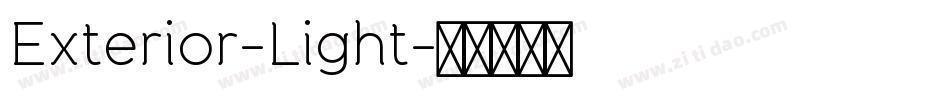 Exterior-Light字体转换