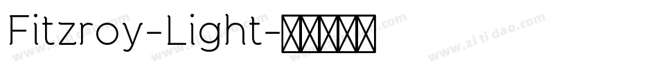 Fitzroy-Light字体转换