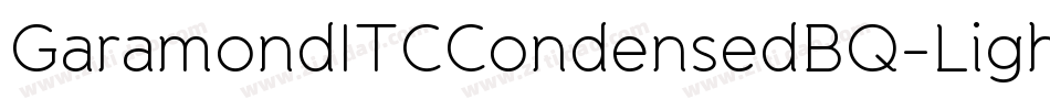 GaramondITCCondensedBQ-Light字体转换