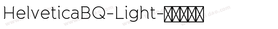 HelveticaBQ-Light字体转换