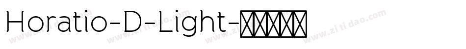 Horatio-D-Light字体转换