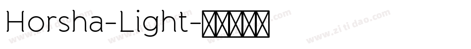 Horsha-Light字体转换