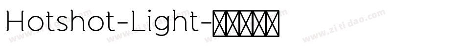 Hotshot-Light字体转换