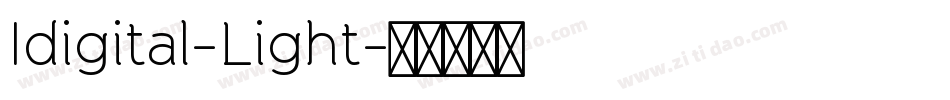 Idigital-Light字体转换