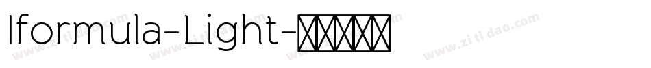Iformula-Light字体转换