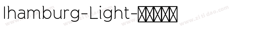 Ihamburg-Light字体转换