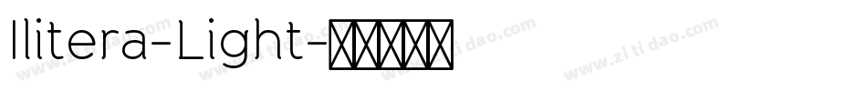 Ilitera-Light字体转换