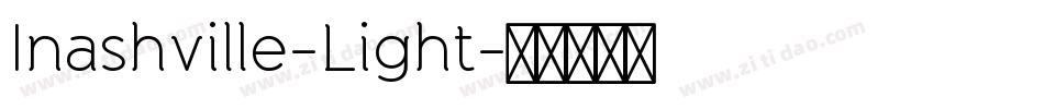 Inashville-Light字体转换