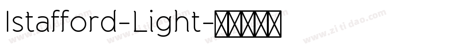 Istafford-Light字体转换