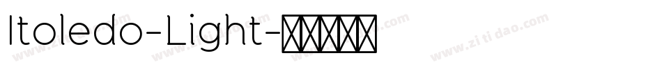 Itoledo-Light字体转换