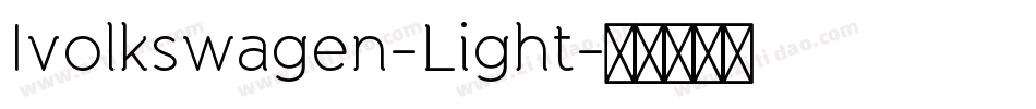 Ivolkswagen-Light字体转换