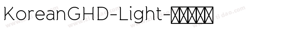 KoreanGHD-Light字体转换