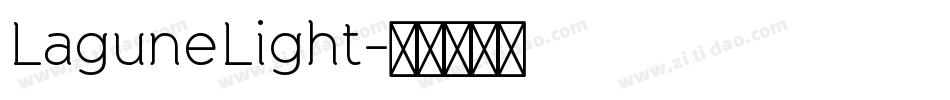 LaguneLight字体转换