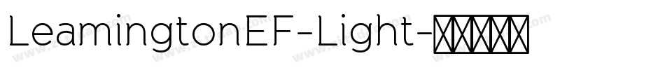 LeamingtonEF-Light字体转换
