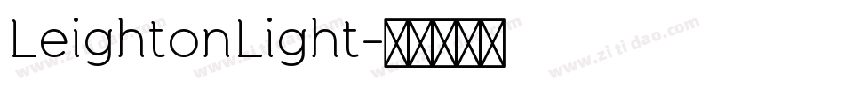 LeightonLight字体转换