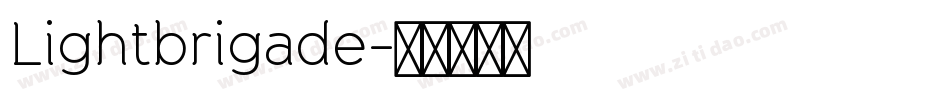 Lightbrigade字体转换