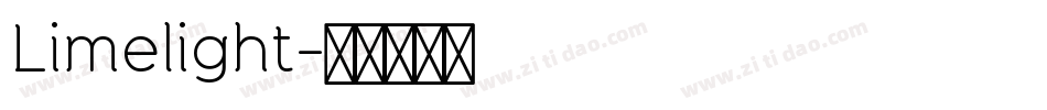 Limelight字体转换