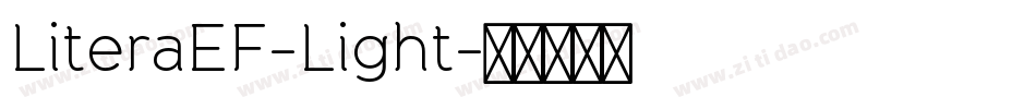 LiteraEF-Light字体转换