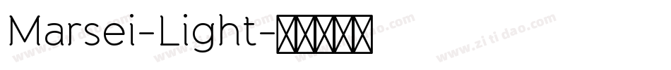 Marsei-Light字体转换