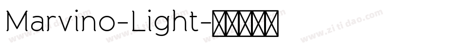 Marvino-Light字体转换