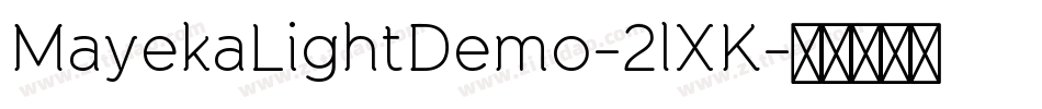 MayekaLightDemo-2lXK字体转换