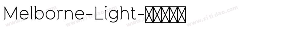 Melborne-Light字体转换