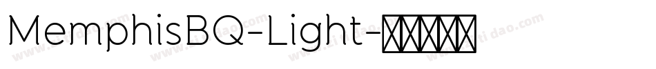 MemphisBQ-Light字体转换