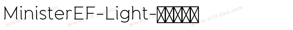 MinisterEF-Light字体转换