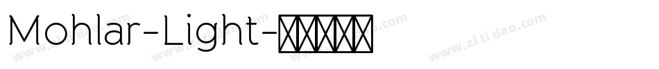 Mohlar-Light字体转换