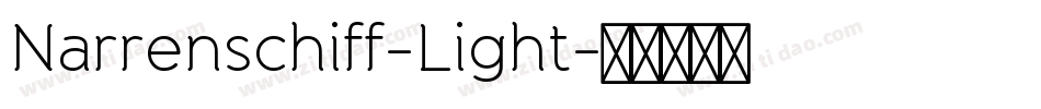 Narrenschiff-Light字体转换