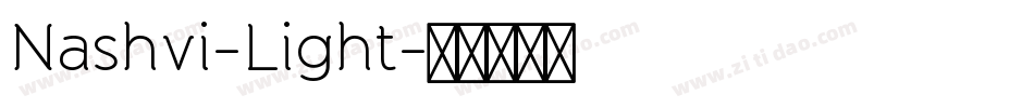 Nashvi-Light字体转换
