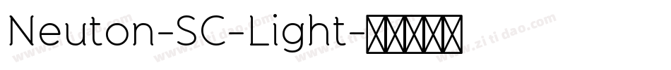 Neuton-SC-Light字体转换